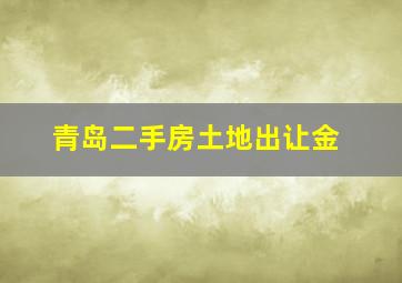 青岛二手房土地出让金