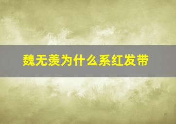 魏无羡为什么系红发带