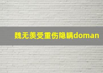 魏无羡受重伤隐瞒doman