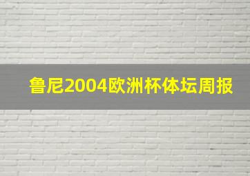 鲁尼2004欧洲杯体坛周报