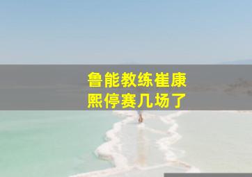 鲁能教练崔康熙停赛几场了